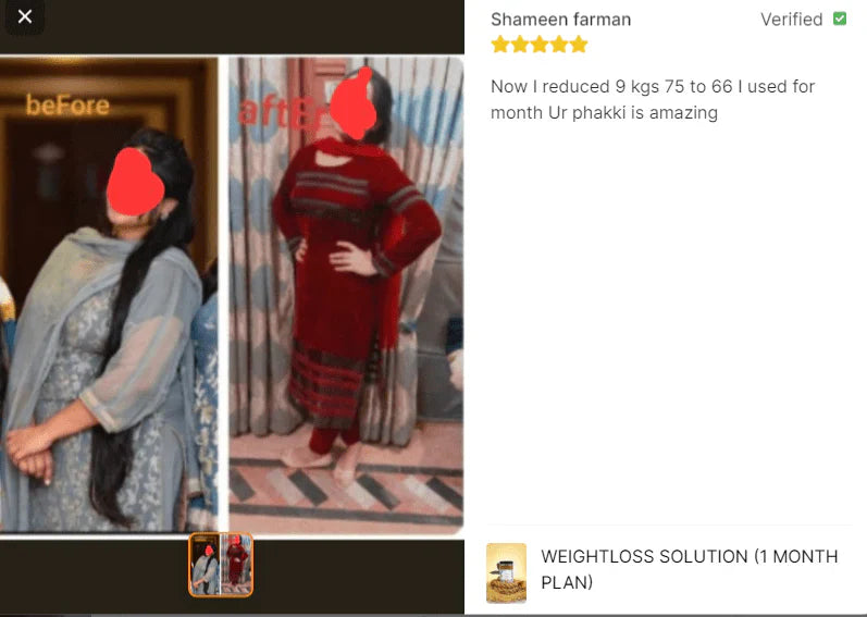 Weightloss Solution (1 Month Plan)